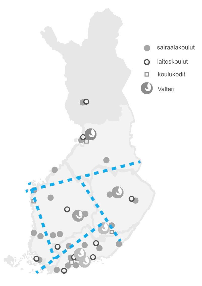 VIP-verkoston toiminta-alueet mukailevat soteuudistuksen yhteistyöalueita.