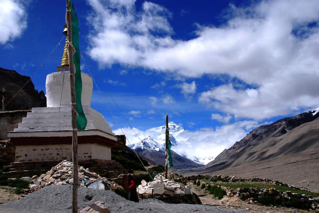 Olemme maailman korkeimmalla olevalla luonnonsuojelualueella, Qomolangma, lähellä Mt. Everest Base Campiin.