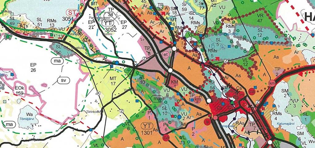 5. Aluetta koskevat suunnitelmat 10 Maakuntakaava Kuva 2. Maakuntakaava, vahvistettu 28.9.