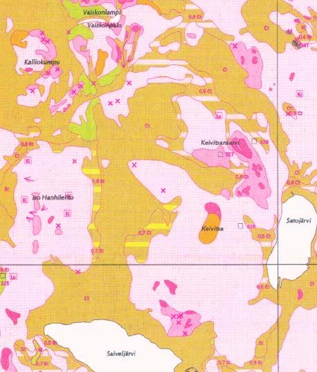 54 Scandinavian Minerals Ltd Pääosa karttatulkintojen voimakkaista anomalioista aiheutuu epämagneettisten ja magneettisten sekä eristävien ja sähköä johtavien kivilajien vaihteluista.
