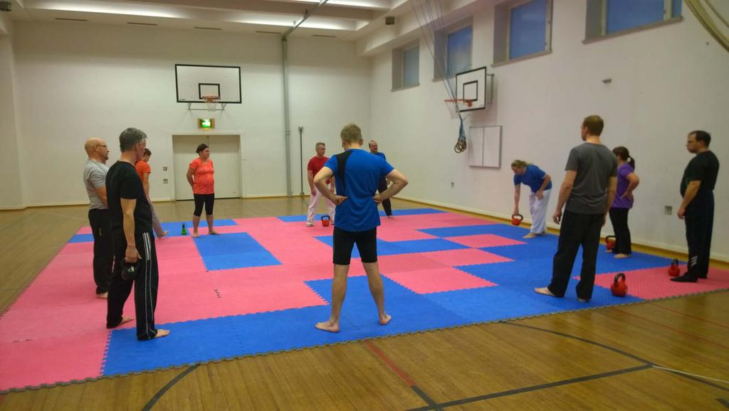 Karate Kids Pandat liikuntaleikkikoulu (3-4 vuotiaat), Karate Kids tiikerit liikuntaleikkikoulu (5-6 vuotiaat), Juniorit (7-14 vuotiaat Ninjat ja Samurait) Nuoret ja aikuiset (yli 14 vuotiaat)