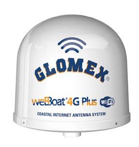 4G antenni + reititin veneeseen webboat 4G Plus IT1004S Saman kuvun sisällä on integroituna 4G-reititin, WLAN tukiasema ja antennit.