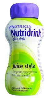 Maut: banaani, mokka, kaakao, mansikka, vanilja, neutraali 13 Mehumaiset täydennysravintojuomat Nutridrink Juicestyle 200 ml 300 kcal, 8 g proteiinia Maut: mustaherukka,