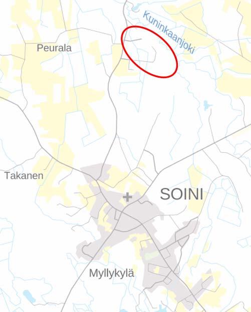 eita. Laajennusalue koskee kiinteistöjä 6:95, 6:122, 7:43 ja 7:70.