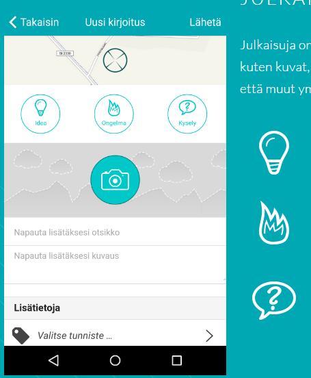 Uudenlaiset menetelmät: Mobiilisovellukset Sovelluksen käyttö ei ole aikaan tai paikkaan sidottua. Käyttäjät voivat olla yhteydessä toisiinsa.