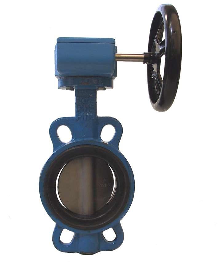 SK LÄPPÄVENTTIILI ja ruuvikäyttö, DN 250-350 PN16 SK BUTTERFLY VALVE with manual gear operator, DN 250-350 PN16 TEKNISET TIEDOT / TECHNICAL SPECIFICATION Rakenne/Construction: Laippojen väliin/wafer