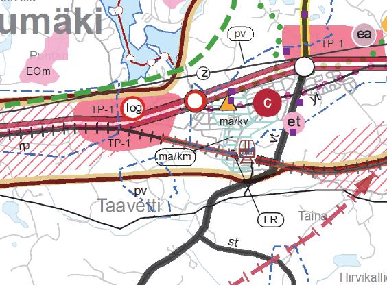 Kaavaselostus Sivu 7/13 yhteysverkostojen toimivuus alueidenkäytölle asettavat.