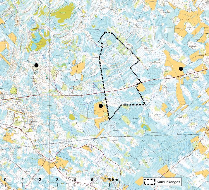 Karhukankaalla ei ole muuta ympäröivää maastoa korkeampia avoimia kohtia, joista pystyisi havainnoimaan lintujen muuttoa.