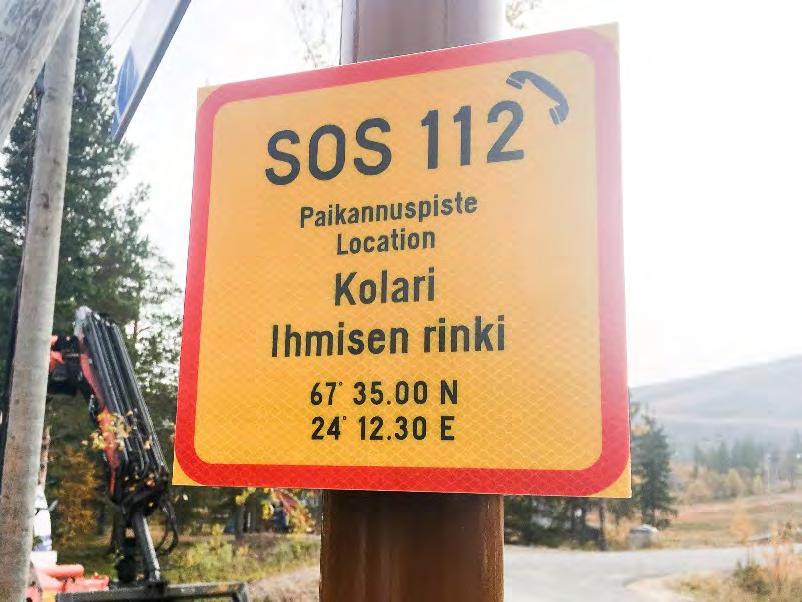 29 LUONNOS, V3.0 Kuva 18. Paikannusmerkki reittien lähtöpaikalla, asennettuna viittatolppaan pikakiinnikkeillä. Pallas- Yllästunturin kansallispuisto. Kuva: Metsähallitus/Erkki Ollila. 5.