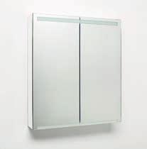 IDO Glow Reflect Clear -peilikaappi valkoisella rungolla.