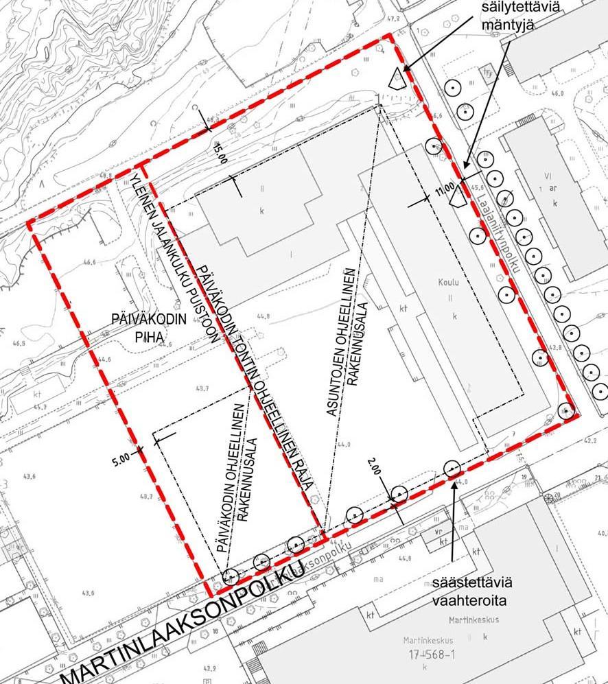 Tontinluovutuskilpailu Vantaan kaupunki järjesti Martinlaakson keskustakorttelin / Laajavuoren koulutontin suunnittelusta kumppanuuskaavoitukseen perustuvan suunnittelu- ja