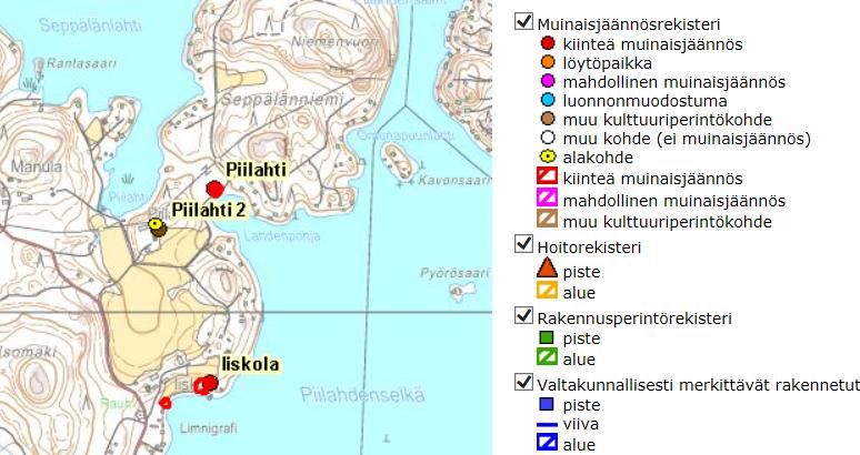 seuraavaa: Ranta-asemakaava-alueelta ei tunneta Museoviraston ylläpitämän valtakunnallisen muinaisjäännösrekisterin tietojen perusteella muinaismuistolain rauhoittamia kiinteitä muinaisjäännöksiä tai