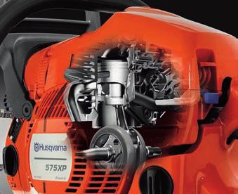 Enemmän tehoa, vähemmän polttoainetta ja päästöjä. Monissa Husqvarnan moottori- ja puunhoitosahoissa on käytetty patentoitua X-Torqmoottoritekniikkaa.