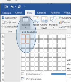 asiakirjapohjamalliin ja on automaattisesti valittuna, kun uusi asiakirja avataan.