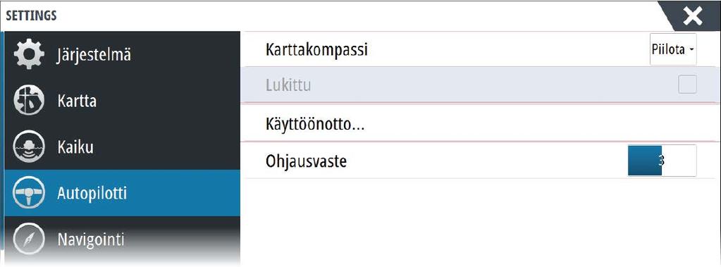 Seuraavissa osioissa kuvataan käyttäjän muutettavissa olevat asetukset. Asetukset on kuvattu tietokonekohtaisesti.