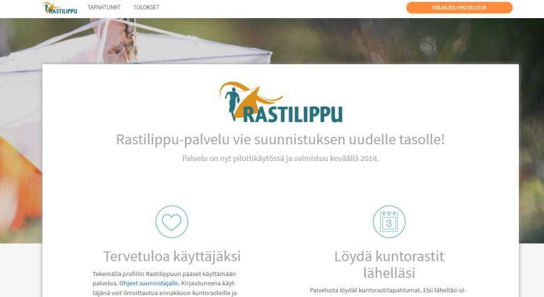 fi Rastilippu-palvelussa on seurojen kuntorastitapahtumat. Suomisportissa voit lunastaa suunnistuksen lisenssin.