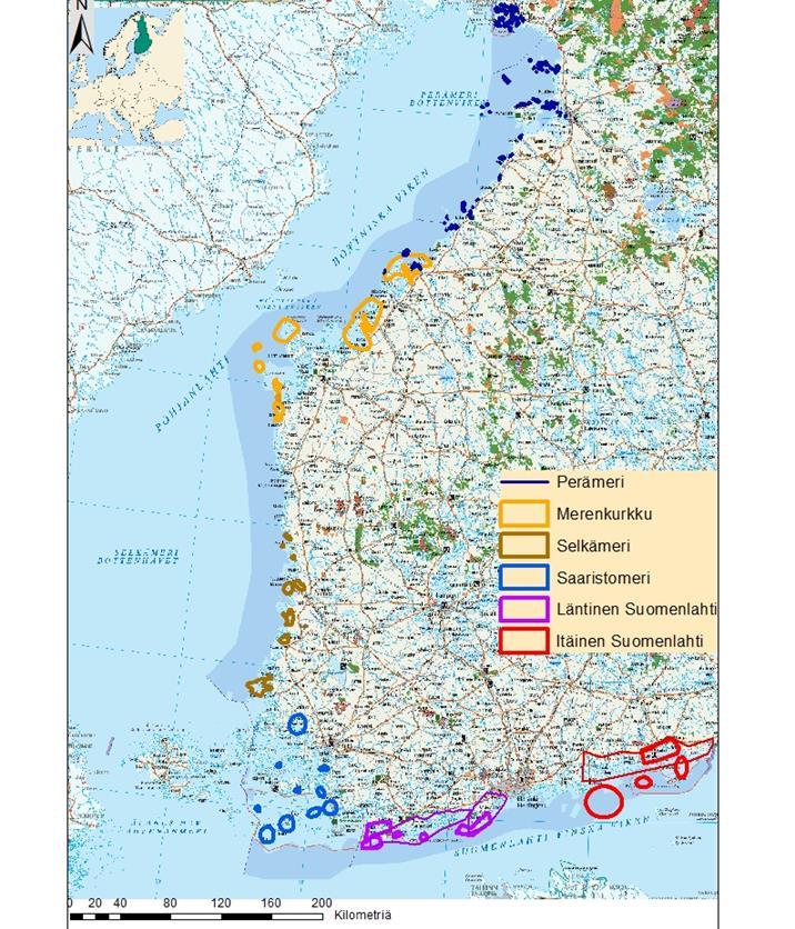 Liite: Vuoden inventointisuunnitelmat Painopistealueet 1. Vedenalaiset hiekkasärkät 2. Laguunit ja jokisuistot 3. Uhanalaiset lajit ja luontotyypit 1. Vedenalaiset hiekkasärkät 1.