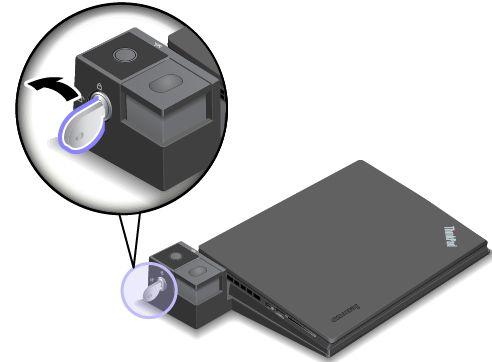 Tietokoneen irrotus ThinkPad-telakointiasemasta Voit irrottaa tietokoneen ThinkPad-telakointiasemasta seuraavasti: Huomautus: ThinkPad Basic Dock -telakointiasemassa ei ole telakointiaseman