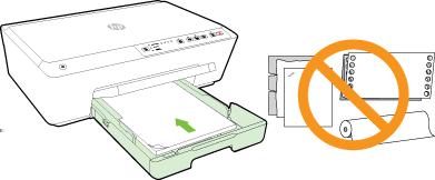 5. Aseta paperi tulostuspuoli alaspäin lokeron keskelle.