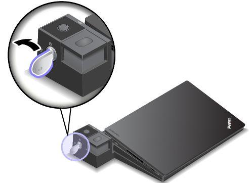 Tietokoneen irrottaminen ThinkPad-telakointiasemasta Voit irrottaa tietokoneen ThinkPad-telakointiasemasta seuraavasti: Huomautus: ThinkPad Basic Dock -telakointiasemassa ei ole telakointiaseman