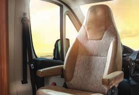 Vakiovarusteinen kuljettajan airbag varmistaa turvallisuuden matkan aikana.