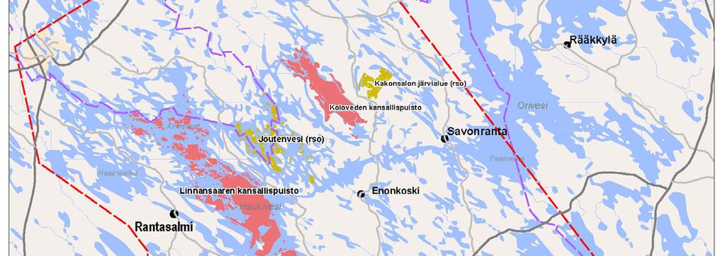 sekä Savonlinnan matkailualue.