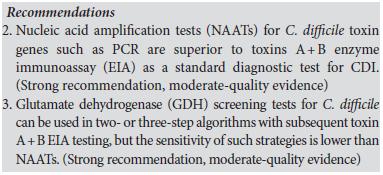 Amerikkalainen hoitosuositus Cd-diagnostiikkaan Vuoden 2010 SHEA:n ja IDSA:n hoitosuosituksessa oltiin vielä nykyisillä eurooppalaisilla linjoilla Cohen SH et al.