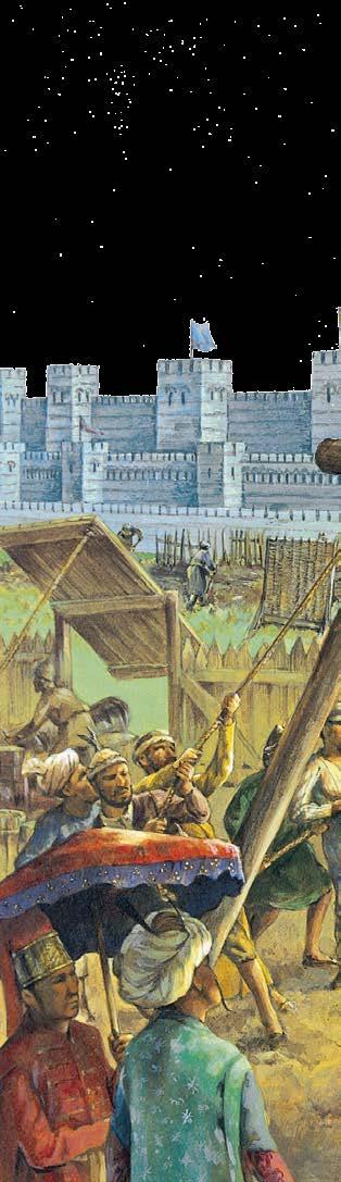 Jo olemassa olevia muureja kohotettiin ja vahvistettiin, ja linnojen ulkopuolelle alettiin rakentaa uusia ulkomuureja. Lisäksi puolustusrakennelmiin tehtiin enemmän ja korkeampia torneja kuin aiemmin.