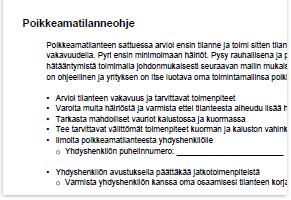 toiminnan elementit: