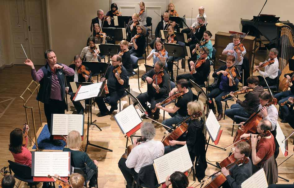 Sakari Oramo ja Soome Raadio Sümfooniaorkester proovis Estonia kontserdisaalis aprillis 2010.