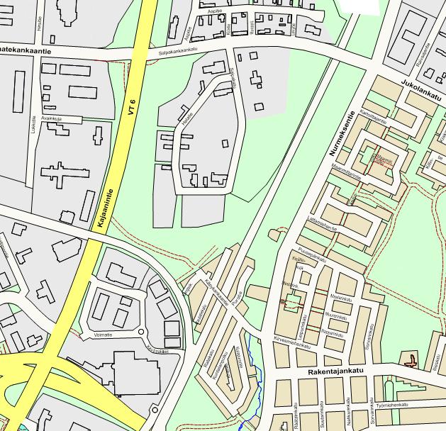 TAVOITTEET PKO hakenut asemakaavan muutosta päivittäistavarakauppaa varten Mahdollistetaan Salpakankaankadun ja rautatien alitus sekä siihen liittyvä erikoiskuljetusten reitti Palstaviljelyalue