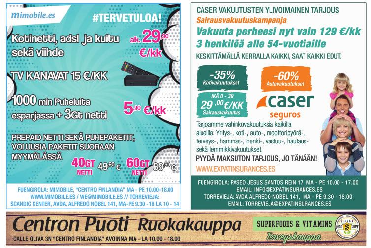 Fuengirola.fi ALOITA ARKI TUKEVALLA AAMIAISELLA! Perjantai 2.2.2018 19 Ainoa suomenkielinen radioasema Espanjassa RADIO FINLANDIA kanssasi maailmalla jo vuodesta 1990! Joka aamu 9.00-12.