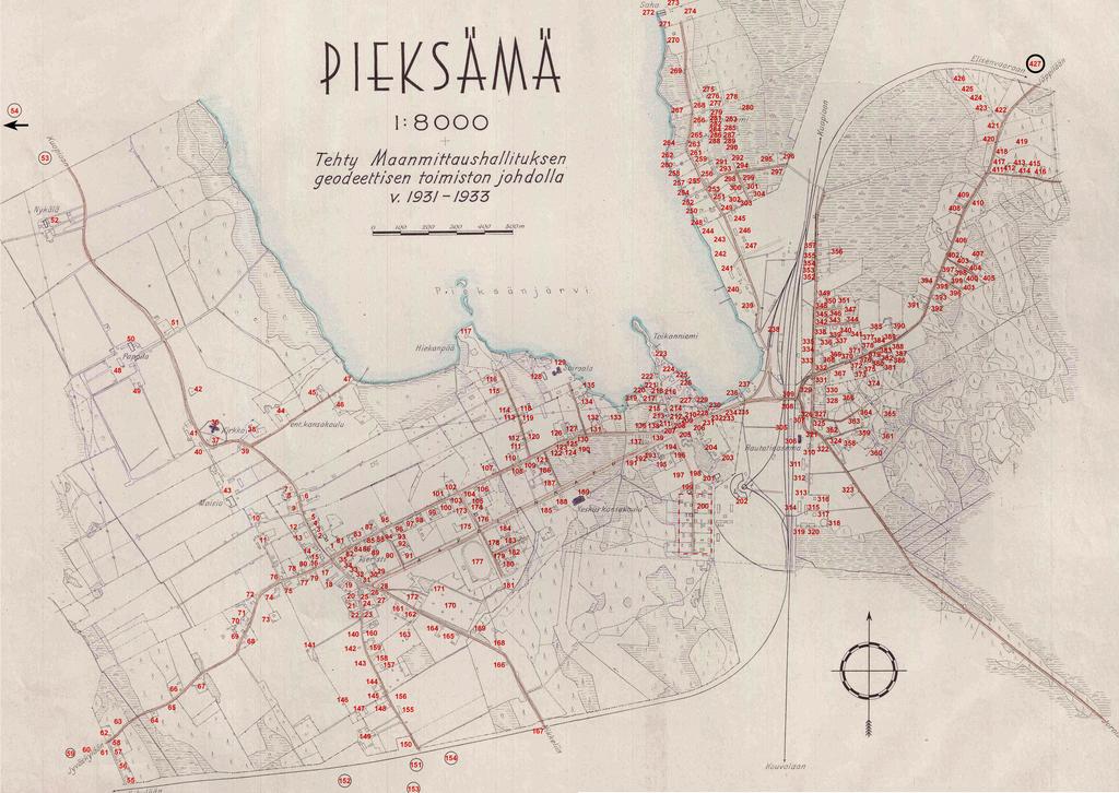 Luonnonmaantiede, Maiju Laakso Pieksämäen kirkkopitäjän ja kunnan perustaminen, Ilkka Seppä, Hannu Hyyrinen Kirkonkylä 1700-1800 lukujen taitteessa, sotilastiedustelukartat, Suomen sota, Veljessodan