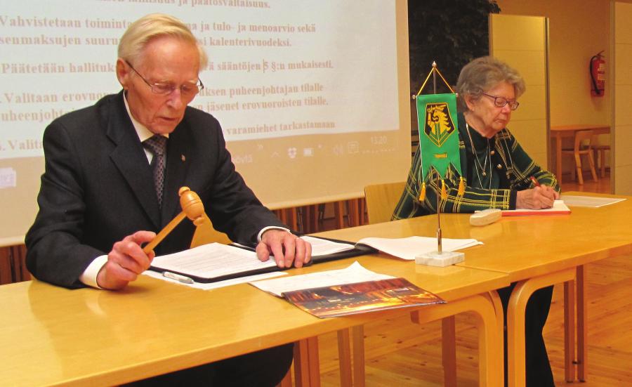 Killan syyskokous Killan syyskokoukseen 17. marraskuuta 2016 oli Agricolan kirkon kryptaan saapunut 33 killan jäsentä.
