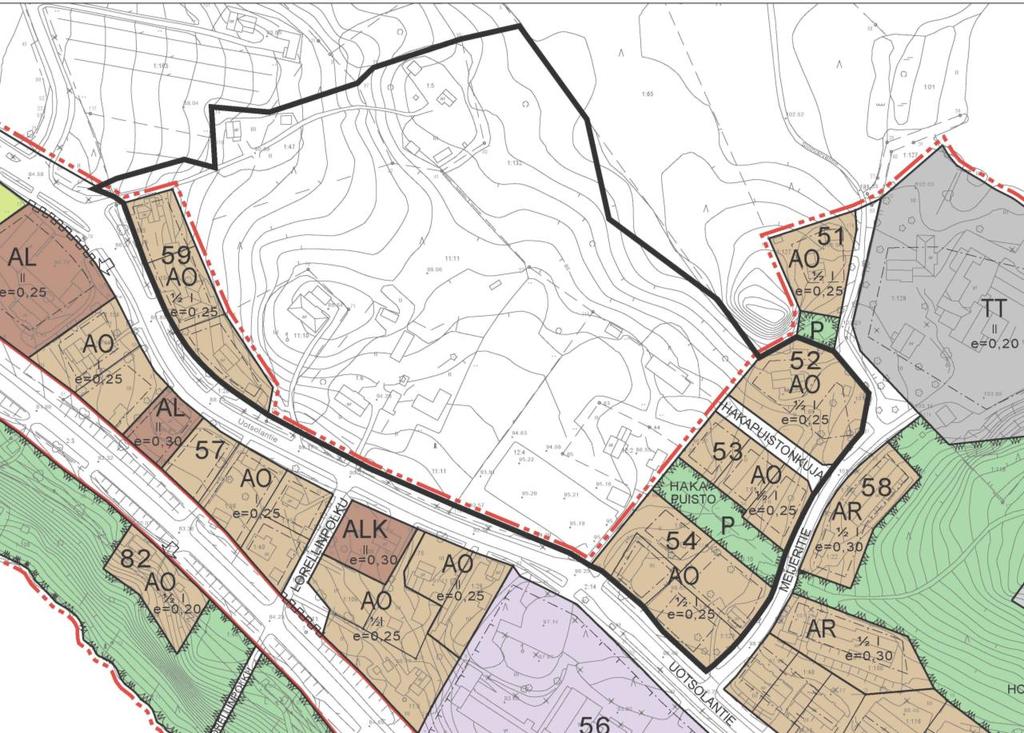 alueen rajaus tarkentuu suunnittelutyön yhteydessä 2.3.