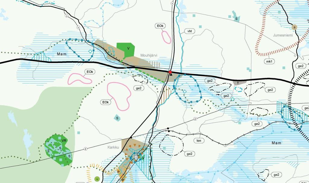 Suunnittelukohde Kuva maakuntakaavasta Sastamalan kaupunkirakennesuunnitelma Kaupunginvaltuuston 17.2.