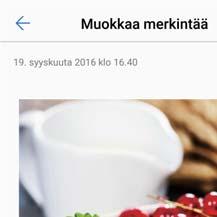 Kalenteri ja Notepad Sulje muistiinpano Tallenna muistiinpano Lisää tunniste Muokkaa muistiinpanoa Lisää tehtävä Muokkaa tekstiä Lisää kuva Ota valokuva 3 Kosketa tallentaaksesi muistiinpano.