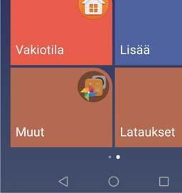 luettelon avoimista sovelluksista.