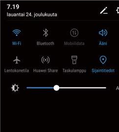 Näyttö ja ruutu Kaksoisnäyttötilan käyttäminen Koko näytön tilaan siirtyminen Kaksoisnäyttötilassa kosketa ja pidä pohjassa näytön