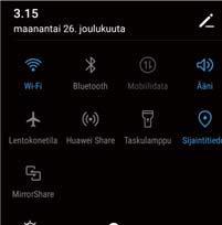 2 Valitse näyttölaite (tai TV-sovitin) luettelosta. Puhelimesi näyttö peilataan tälle laitteelle.