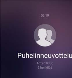 5 Puhelun aikana voit koskettaa nähdäksesi luettelon osallistujista.