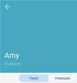 Puhelut ja yhteystiedot 4 Kosketa yhteystiedon profiilikuvaa valitaksesi kuva. Kirjoita yhteystiedon nimi, puhelinnumero ja muut yhteystiedot, ja kosketa sitten.