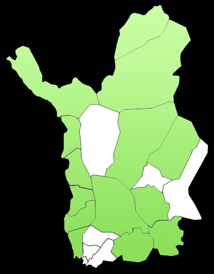 Virtu-palvelupisteiden kunnat Enontekiö, Hetta: kunnan virastotalo Enontekiö, Karesuvanto: koulu Inari: