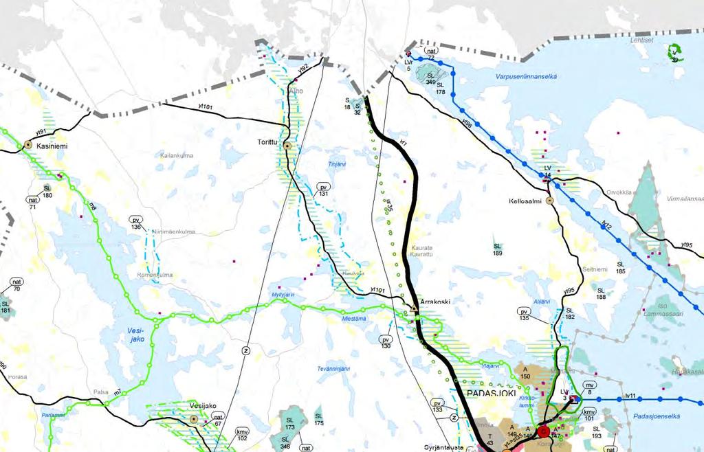 KARTTA 4. Ote Päijät-Hämeen maakuntakaava 2014. Suunnittelualueen sijainti. Yleiskaava Kaava-alueella ei ole yleiskaavaa.