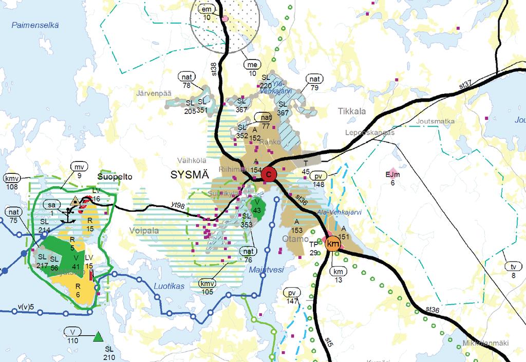 Jo aiemmin suunnitteilla ollut Rekolanvuoren tuulivoimapuisto sijoittuu Joutsjärven ja Ala- Vehkajärven väliselle Terrikorven metsäalueelle. Suunnittelualueen pituus on noin 4 km ja leveys 1,5 km.