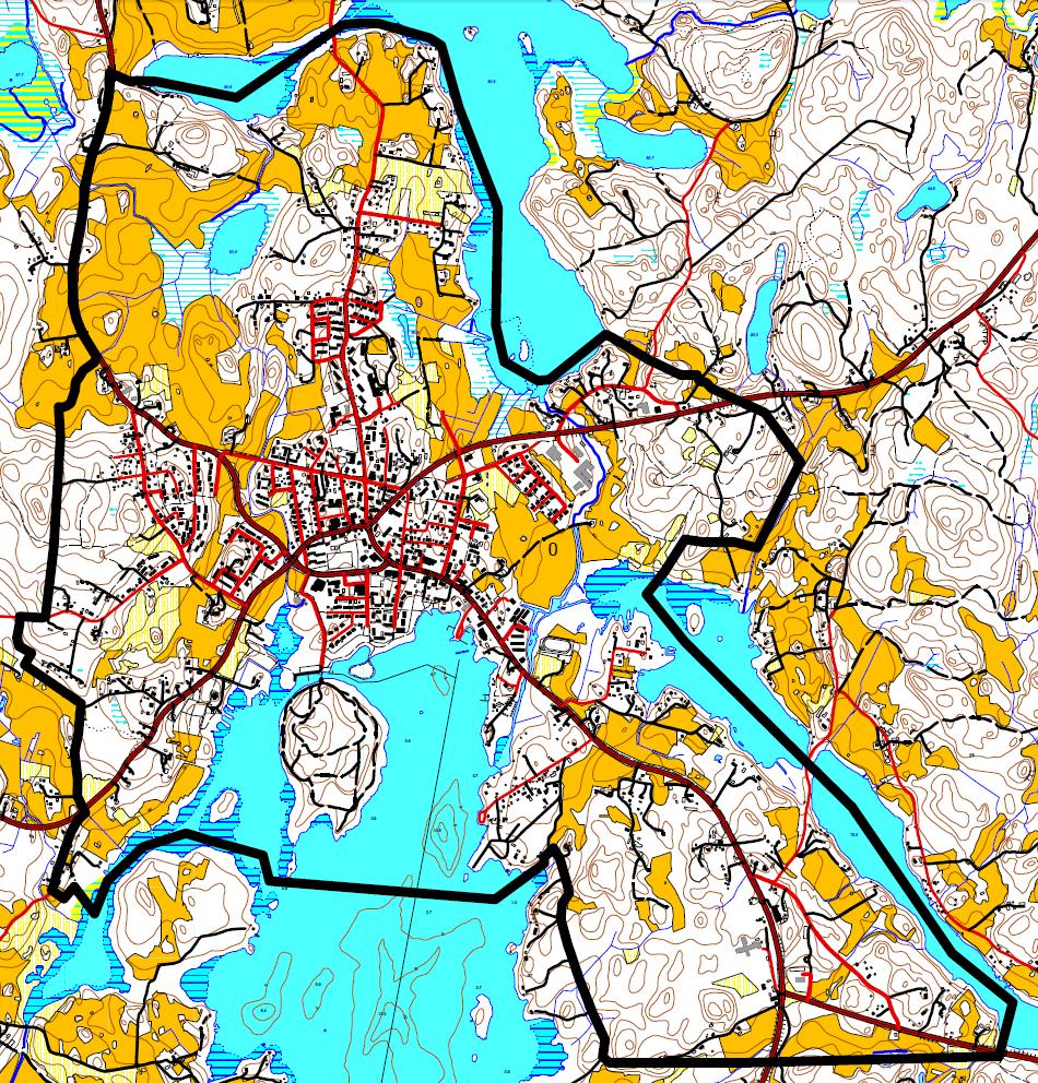 3.2 Vireillä olevat yleiskaavat Taajaman yleiskaavan muutos ja laajennus Yleiskaavamuutoksen tavoitteena on mahdollistaa kunnan kehityksen kannalta taloudellinen, toiminnoiltaan tarkoituksenmukainen