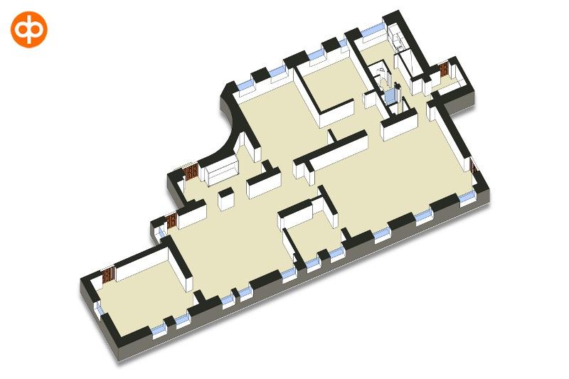 Vuokrattavat toimitilat Toimisto 285 m² / 4. krs Helsingin ydinkeskustassa vuokrattavissa 4. kerroksen toimistotila. Tila voidaan yhdistää porraskäytäväyhteydellä 5.