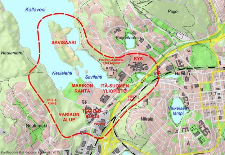 SAVILAHTI Savilahti on Kuopion merkittävin maankäytön kehittämisalue 2020-luvulla Rakentaminen alkaa Savilahdentien varrelta.