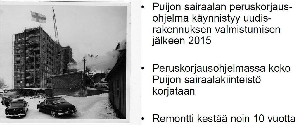 Peruskorjaus kestää 10