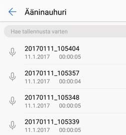 Työvälineet 2 Aloita nauhoitus koskettamalla Aloita. 3 Kosketa Keskeytä tai Jatka nauhoittamisen keskeyttämistä tai jatkamista varten.